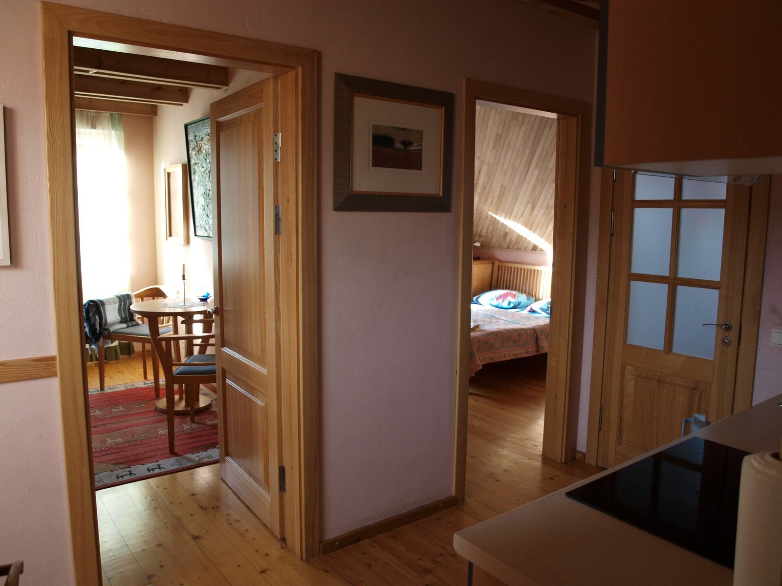 Apartment at Aika – view into the separate rooms