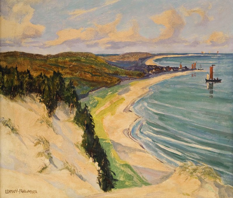Painting: Dunes and coast near Nidden