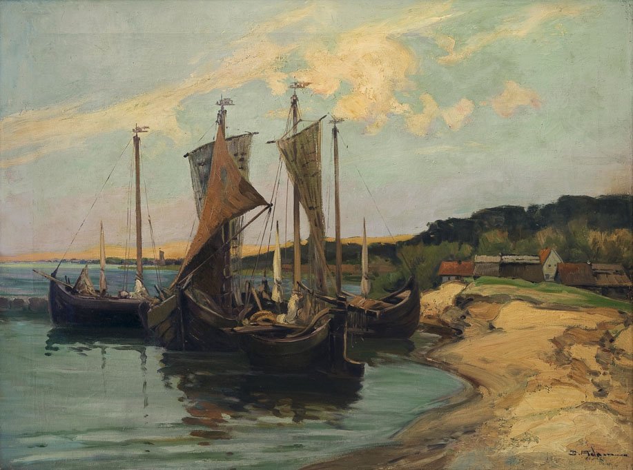 Painting: On the shore of Nidden